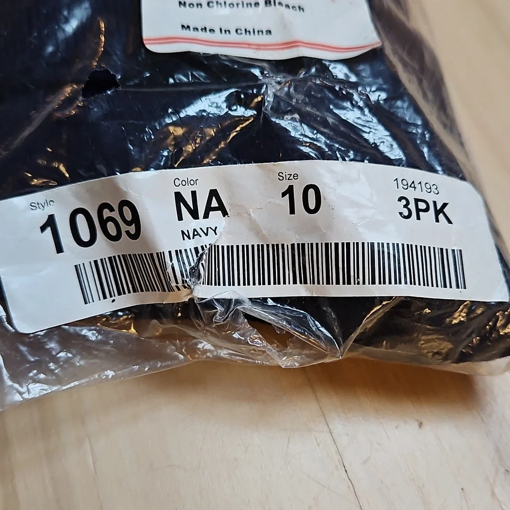 Vintage NWT Buster Brown Navy Ankle Socks 3-Pack 100% Cotton Sz.L Unisex